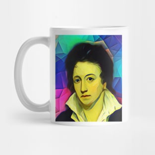 Percy Bysshe Shelley Colourful Portrait | Percy Bysshe Shelley Artwork 7 Mug